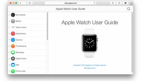 Apple Watch User Guide Now Available - MacRumors