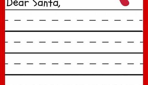20 Free Printable Letters to Santa Templates - Spaceships and Laser Beams