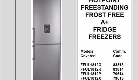 Hotpoint FFUL1812 2012 Refrigerator Service Manual & Repair Guide