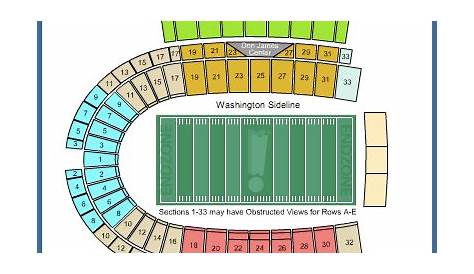 washington husky football stadium seating chart