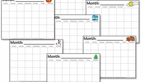 Kindergarten Calendar Worksheets - Confessions of a Homeschooler