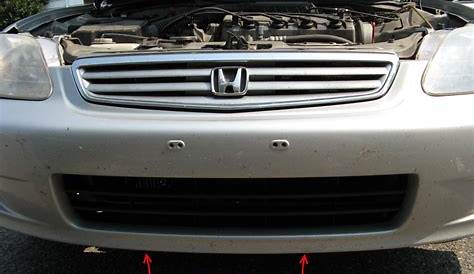 2007 Honda civic front bumper removal