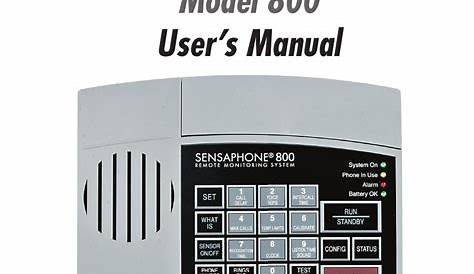 sensaphone 1104 user manual