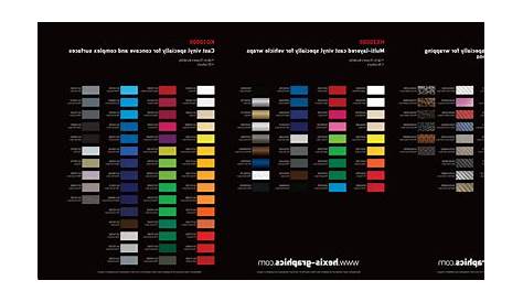 Car Vinyl Wrap Colors Chart / COLOR CHART : All 3M and Avery Vinyl