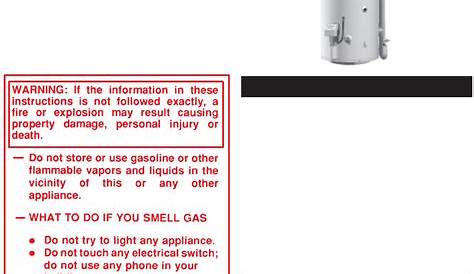 A.O. Smith Water Heater BTX-80 User Guide | ManualsOnline.com