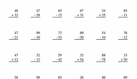 Addition and Subtraction Worksheets | Learning Printable