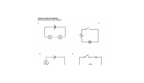 simple circuit diagram worksheet