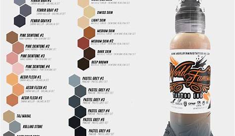 world famous tattoo ink color chart - Esteban Rounds