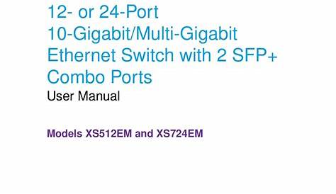 NETGEAR XS512EM USER MANUAL Pdf Download | ManualsLib