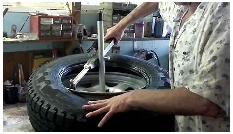Manual Wheel / Tyre changer tool DIY and wobble repair - YouTube