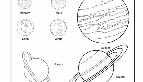 earth and the solar system worksheets