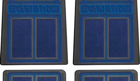 1967-2002 Camaro Carpeted Floor Mat Set Blue 4 Piece Set - OER K75008