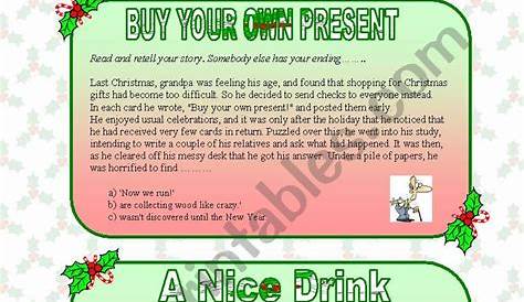 Funny Christmas stories - ESL worksheet by renca