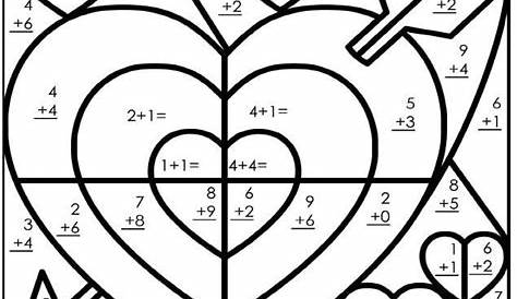 valentine's day math worksheets