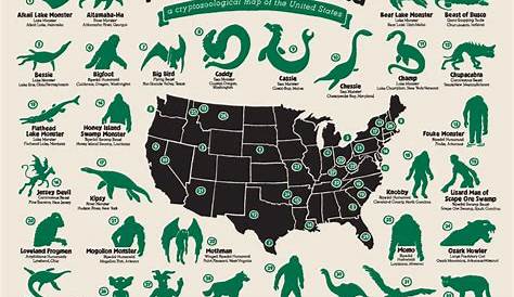 The Full Map Of Monsters In America!