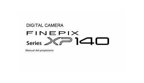 Fujifilm FINEPIX XP140 Serie El manual del propietario | Manualzz
