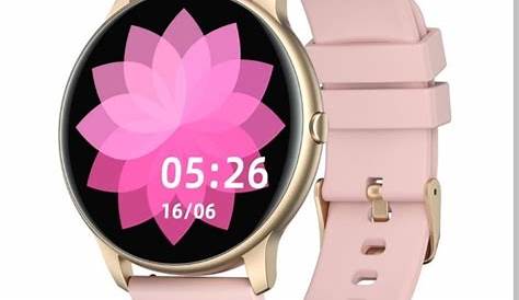 YAMAY SW022 Round Smart Watch for Android and iPhone, Full Touchscreen