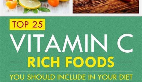 vitamin c rich foods chart