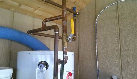hot water heater piping schematic