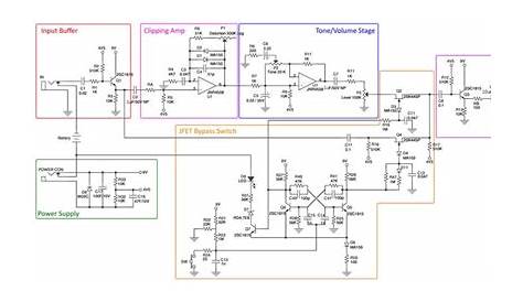 guitar pedals circuit diagram