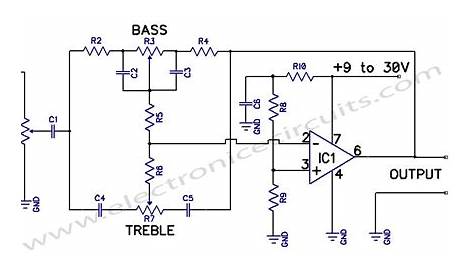 active bass treble circuit diagram