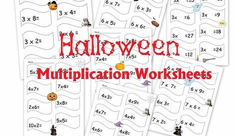 halloween multiplication worksheets