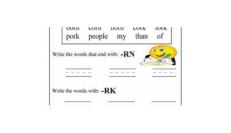 grade 1 spelling worksheet printable