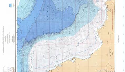 Bathymetric Nautical Chart - BR-6PT1_2 Eastern Gulf Of Mexico 1 and 2