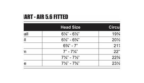 adidas baseball helmet size chart