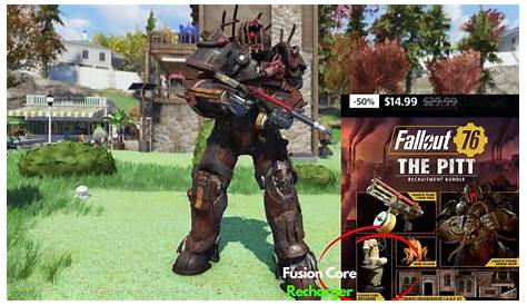 Fusion Core Recharger The Pitt Recruitment Bundle 50% Off Fallout 76