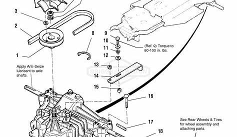 simplicity mower drive belt diagram
