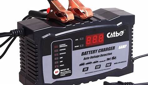 CATBO 6V/12V/24V Automatic Smart Battery Charger, Maintainer for Lead