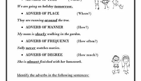 grade 4 worksheet on adverbs