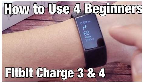 how to use fitbit charge 3 user manual