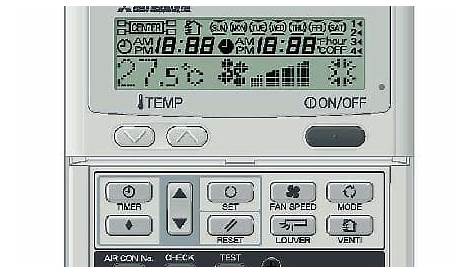 mitsubishi electric remote control manual