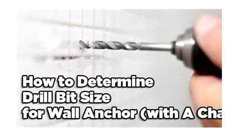 How to Determine Drill Bit Size for Wall Anchor - Quick Solutions