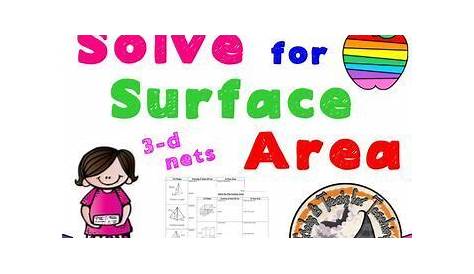 nets surface area worksheet
