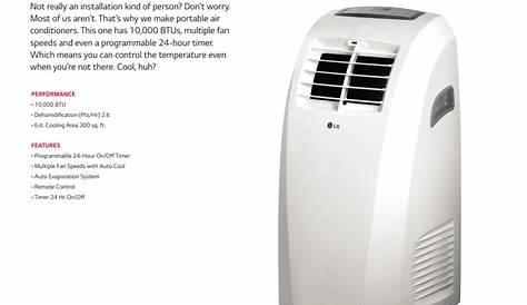 Lg 580.76081500 Air Conditioner Owner's Manual