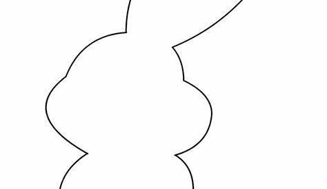 Bunny shape template | Coloring Page