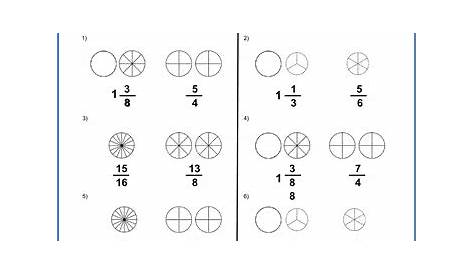 improper fraction to mixed number worksheets grade 4