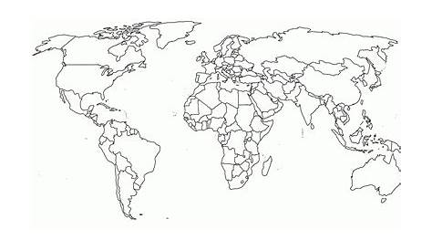 Blank World Map Continents Pdf Copy Best Of Political White B6A For