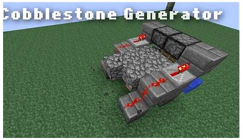 cobblestone generator in minecraft