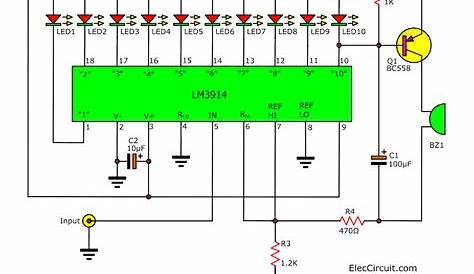 LM3914 Datasheet Dot/Bar Display Driver | VU Meter Circuits
