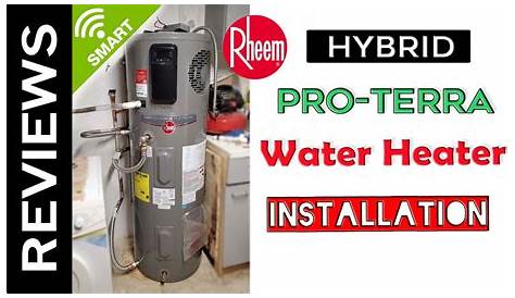 Rheem Electric Hybrid Water Heater Installation - YouTube
