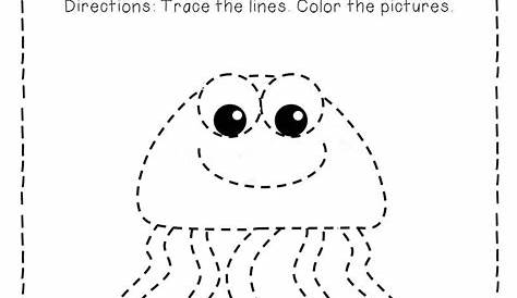 Free Printable Ocean Tracing Worksheets | Ocean theme preschool