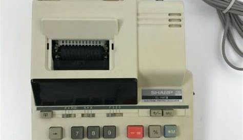 Sharp EL-1197PIII Desk Top HD Printing Color Calculator | eBay