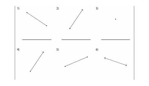 points rays line segments worksheets