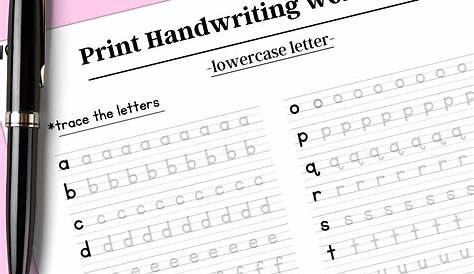 printable neat handwriting practice sheets