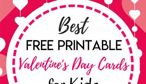 kids printable valentine cards