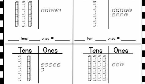 Tens And Ones Math Worksheets For 1St Grade / NEW 38 FIRST GRADE TENS